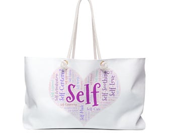 Self-Care Weekender Tasche | Reisetasche für Entspannung, Fitnessstudio, Strandtage, Yoga-Retreat, Geschenk für Wellness-Liebhaber, inspirierendes Gepäck