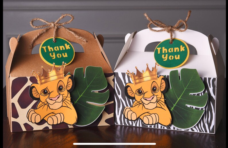Lion King Theme Party Box Lion King Party Simba Birthday Etsy
