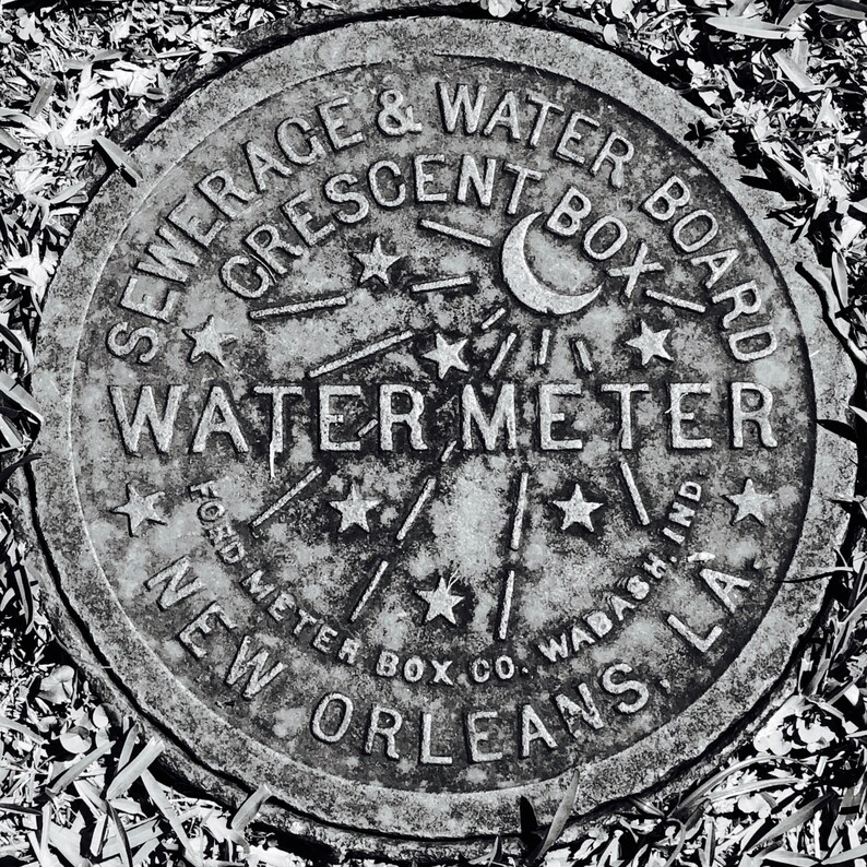 New Orleans Water Meter Cover Photo | Etsy