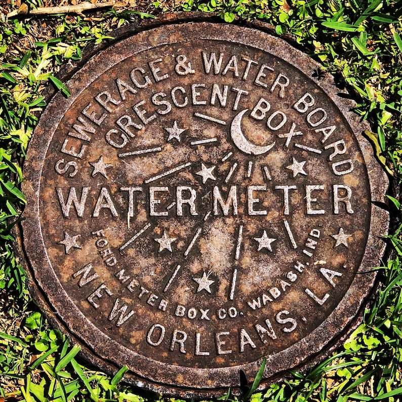 New Orleans Water Meter Cover Photo | Etsy