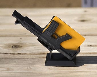 AR-15 Business Card Holder, Tactical Gun Desk Decor