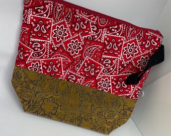 Medium bandana zipper bag