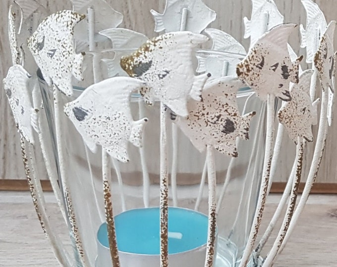 2 Vintage Fish Candle Holders Metal Fish Candle Holder Etsy