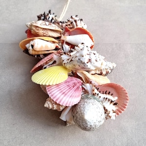 Shell Garland, Coastal Wall Decor, Shell Wall Art, Shells, Beach House Decor, Coastal Decor, Gift for Beach Lovers