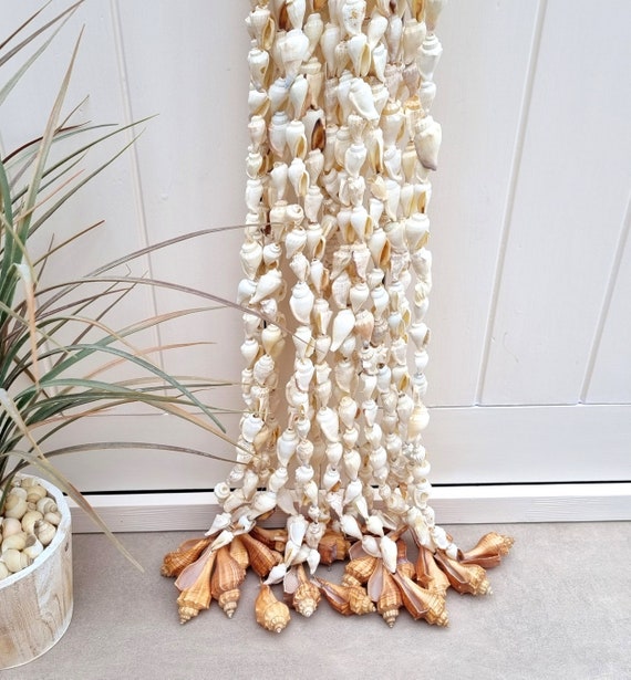 Buy 1 Large White Shell Garland, DIY Shell Curtain, Coastal Garland, Shell  Wall Decor, Beach House Decor, Coastal Decor, Beach Decor Online in India 