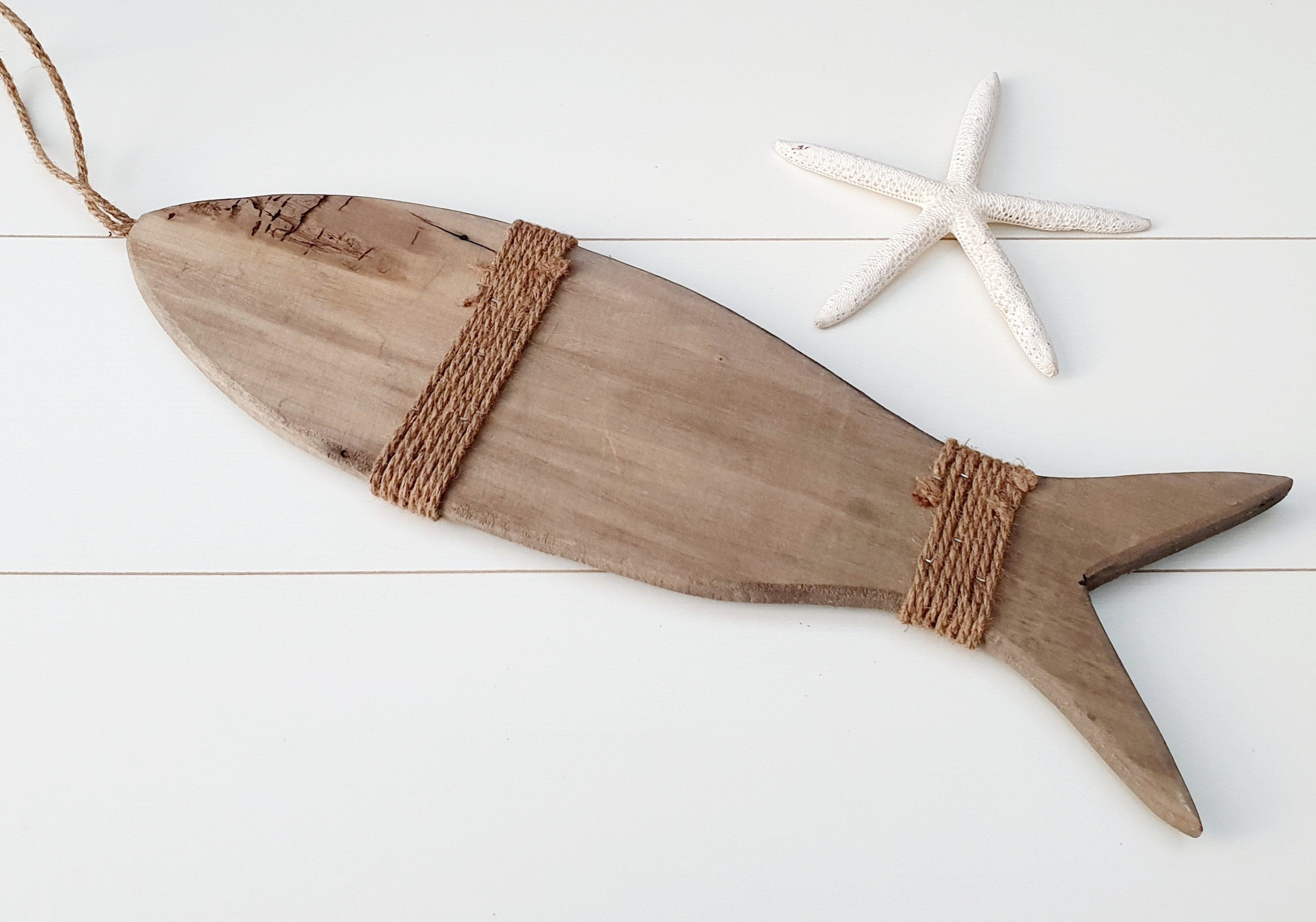 Large Wooden Fish Wall Art Coastal Wall Decor Coastal | Etsy