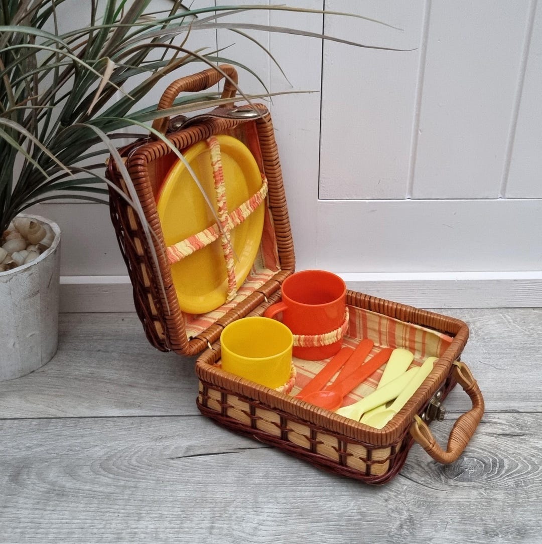 Cute Picnic Basket for Kids, Childs Wicker Picnic Basket, Picnic for ...