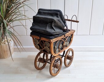 Antique Wicker Stroller, 15
