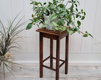 Wooden Plant Stand Indoor, Square Plant Table, Planter, Planter Stand, Stool, Farmhouse Decor