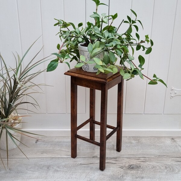 Wooden Plant Stand Indoor, Square Plant Table, Planter, Planter Stand, Stool, Farmhouse Decor