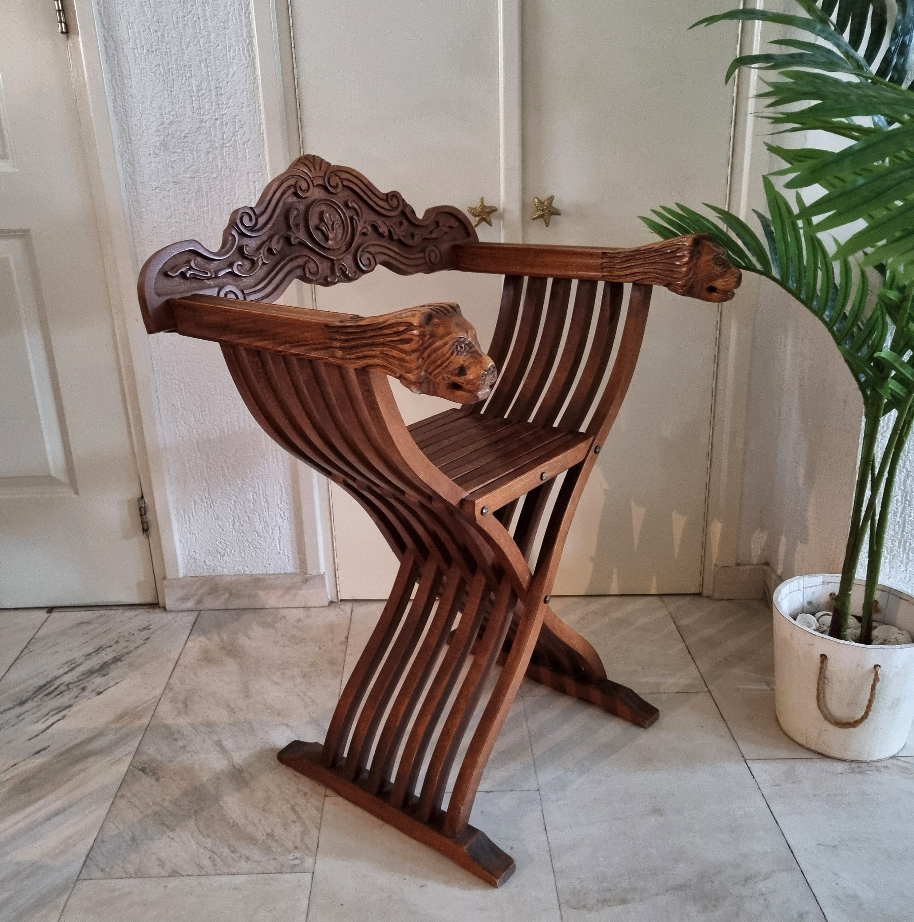 Italian Renaissance Chair Savonarola Folding Chair Italian