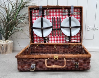 RESERVED for Jelle Vintage British 'Optima' Picnic Basket