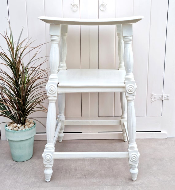 White coastal on sale side table