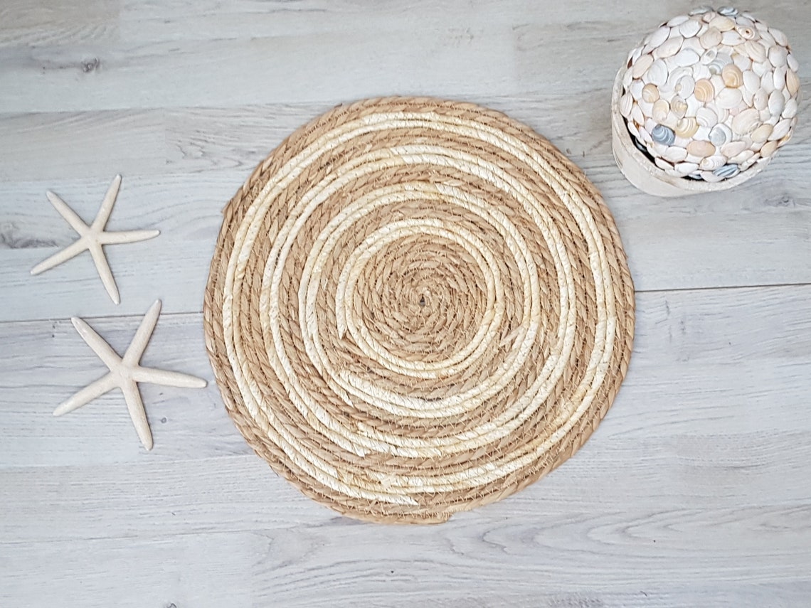 Vintage Wicker Wall Decor Wicker Coaster Decorative - Etsy