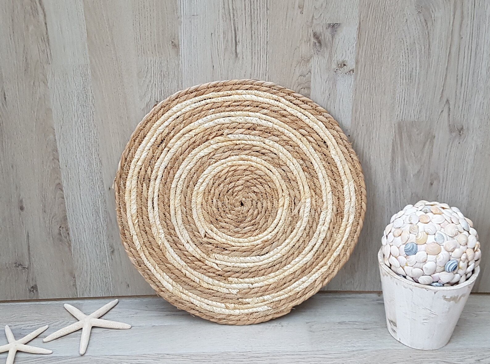 Vintage Wicker Wall Decor Wicker Coaster Decorative Etsy