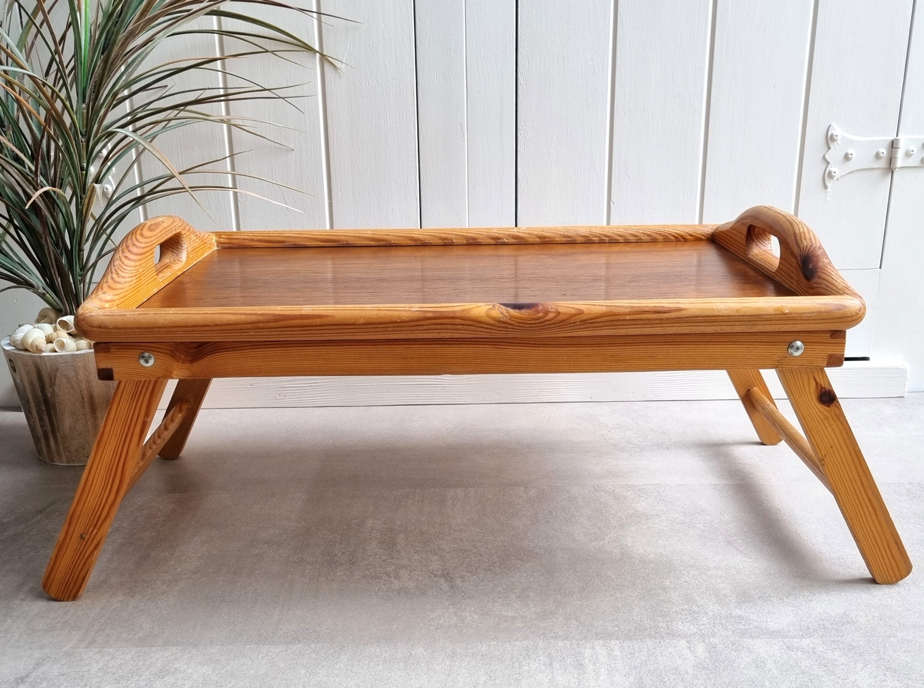 Vintage Wooden Folding Bed Tray Breakfast Tray Serving Tray Etsy