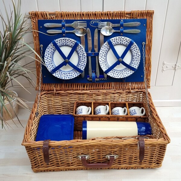 British Picnic Basket Etsy