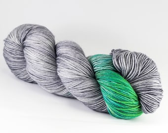 Hand Dyed Yarn - SILVER BRANCH - 80/20 Australian Merino/Nylon Sock Yarn