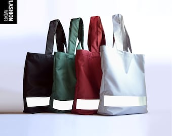Reflective Shoulder bag. Reflective bag for women. Outdoor Gifts for women. Safety Accessories - shopping bag.