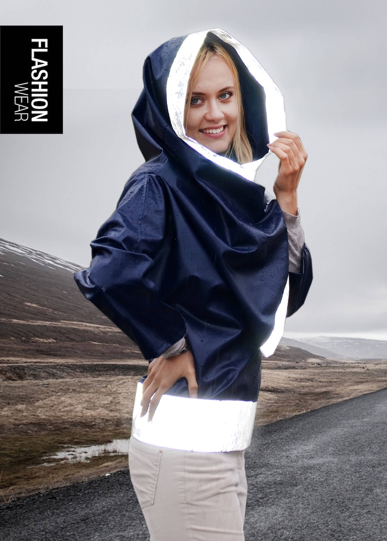 Reflective Rain Jacket rain Coat Rain Jacket Women Men. Etsy