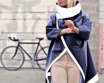Reflective Rain Jacket -Rain Coat, Rain jacket Women, Men. Reflective Jacket - Unisex Raincoat - Cycling jacket. Outdoor Gifts for women.