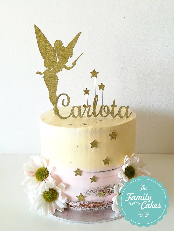 Fairy Tree House Edible Cake Wrap or Gold Fairy Cake Topper 
