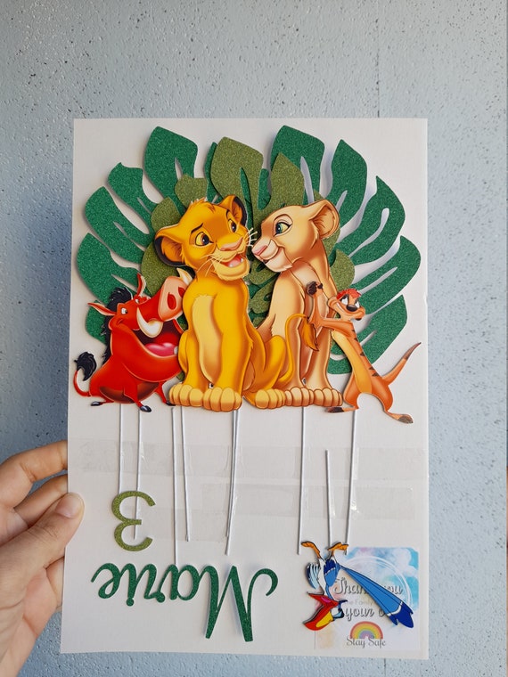 Lion King Cake Topper Simba Topper Lion King Theme Disney Etsy Italia