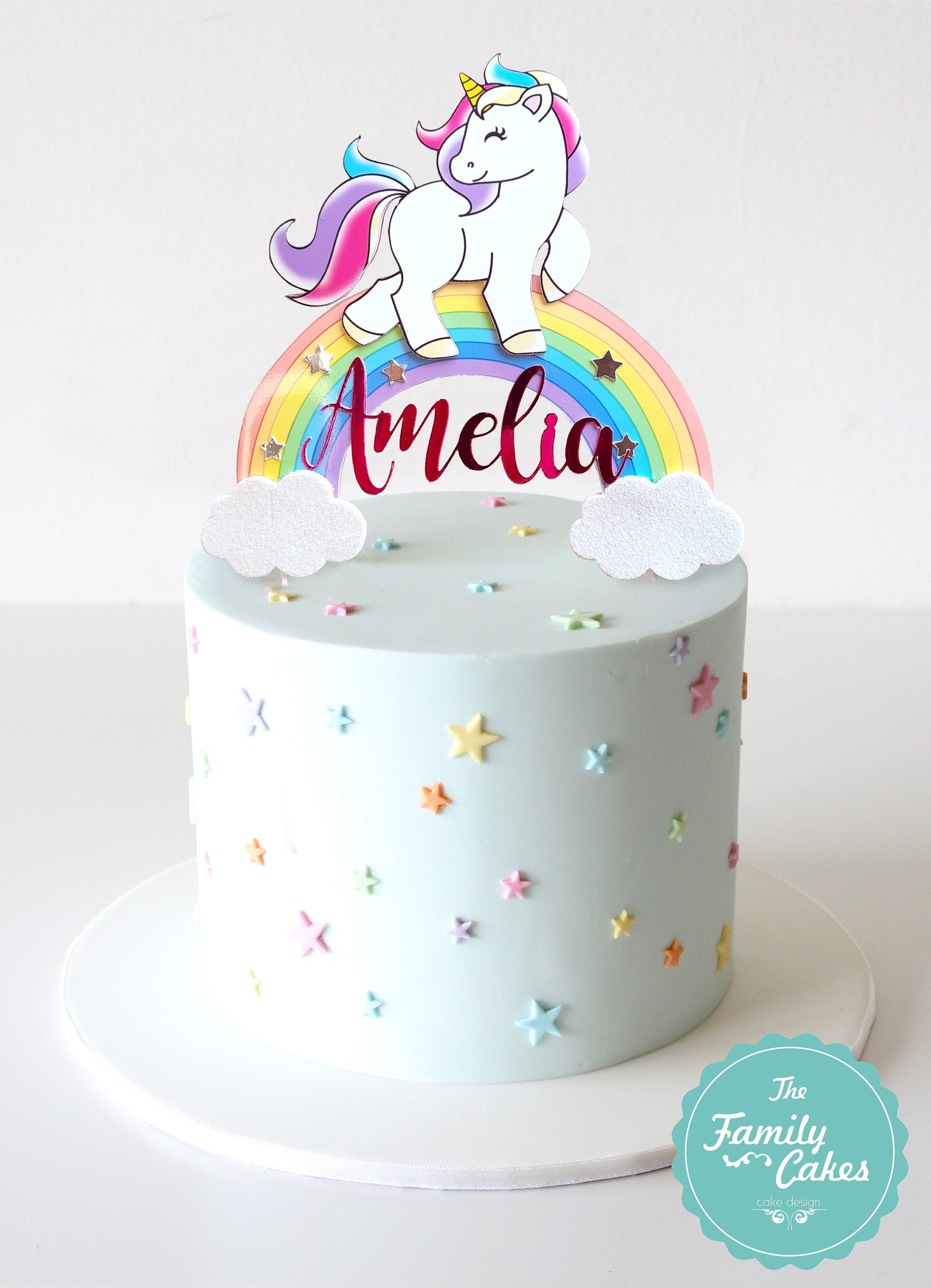 Unicorn cake topper - Etsy España