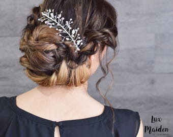 Hair Vine, Bridal hair, Bridesmaid Hair, Crystal Vine