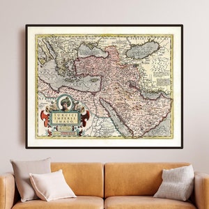 Antique Map of the Turkish Empire – Historical Ottoman Cartography