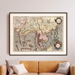 India Orientalis: een vintage kaart uit 1693