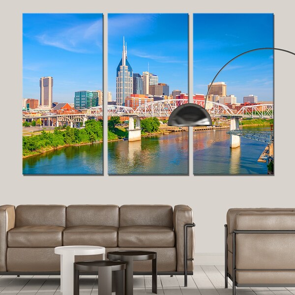 Nashville Skyline Wall Art Etsy