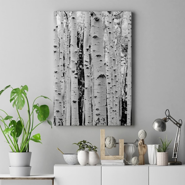 Birch Tree Wall Art Etsy