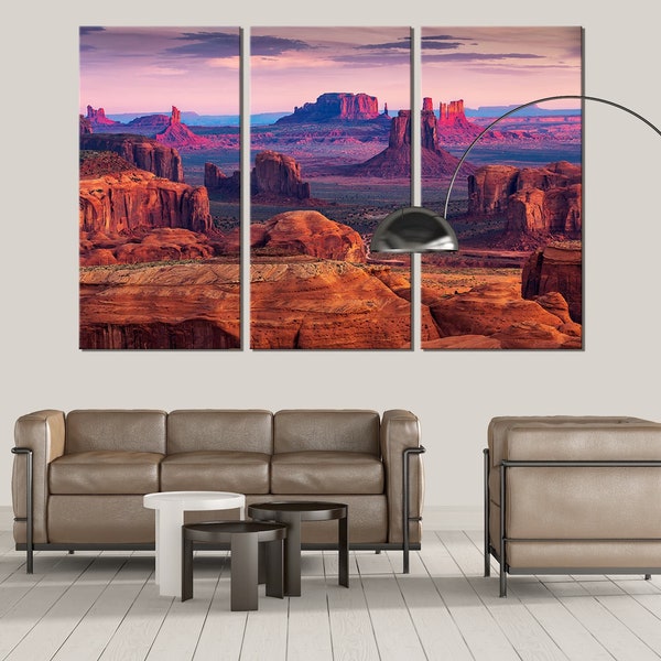 Monument Valley Wall art Print Colorado Plateau Canvas Decor Christmas Gift Ready to Hang