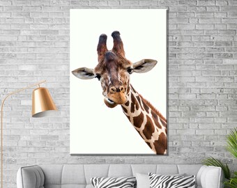 Giraffe Canvas Art - Etsy