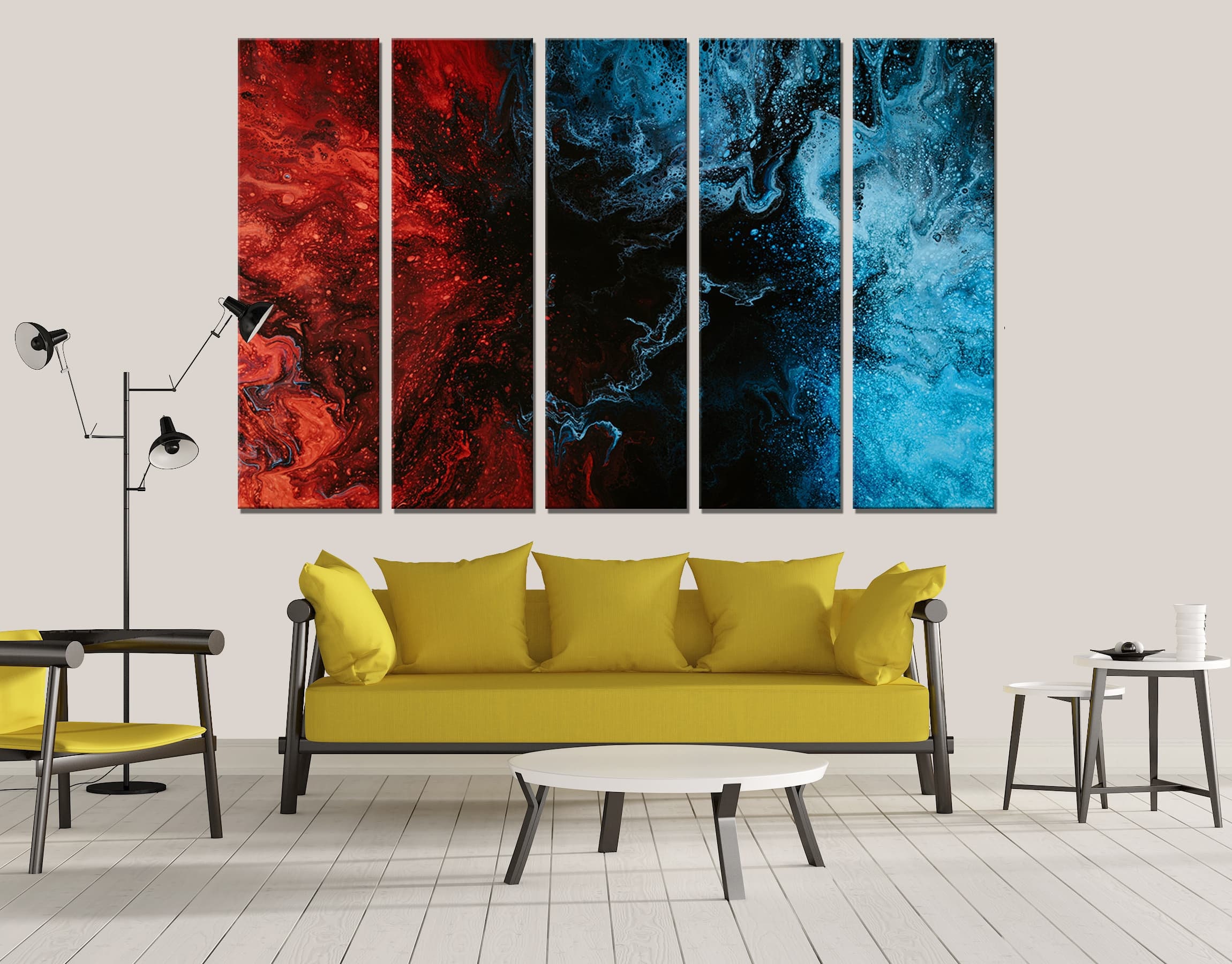 Abstract Painting Printed Canvas Wall Art Decor Print Ready to Etsy