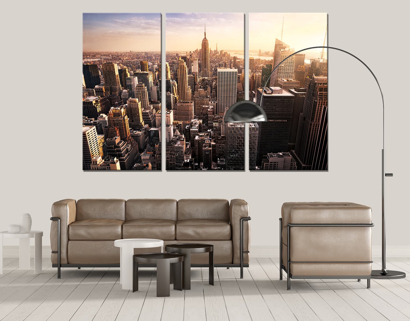 New York Canvas Wall Art Decor Print Skyline Cityscape Ready Etsy
