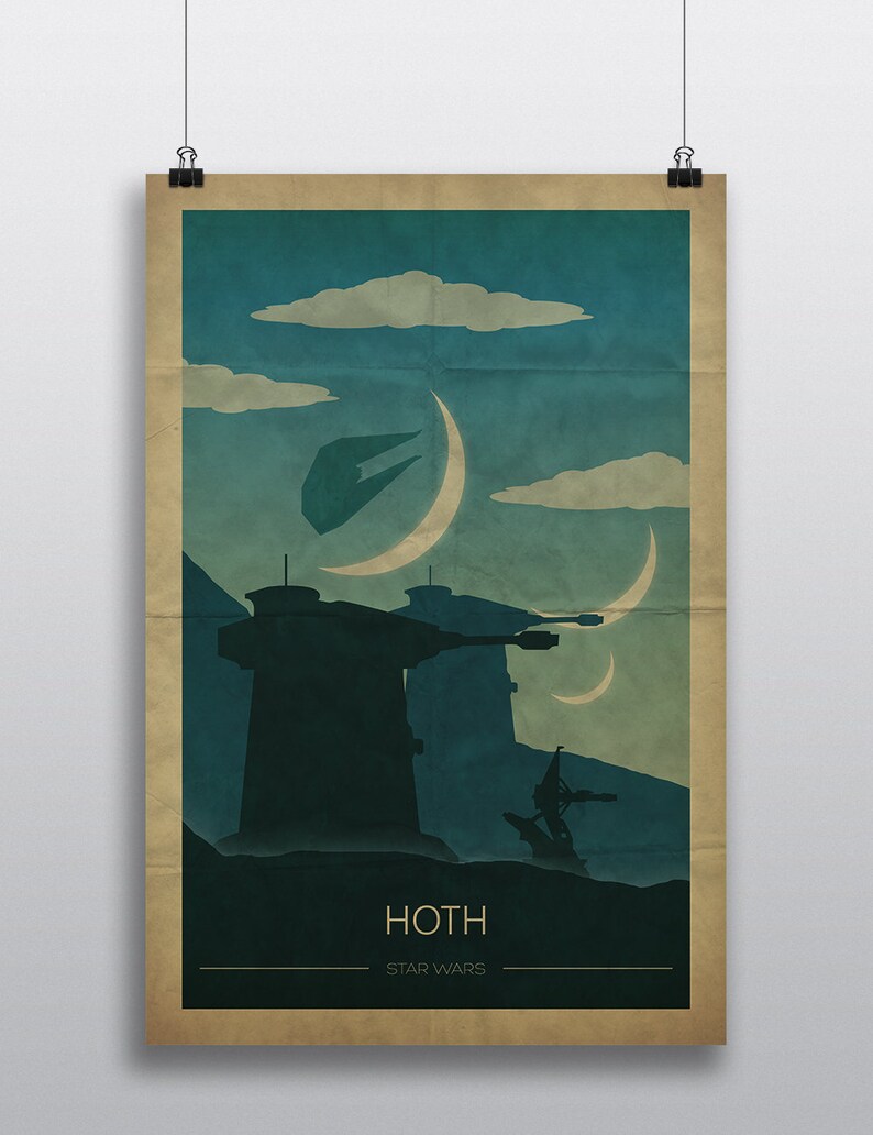 Star Wars Poster Wall Art Decor Print Gift Tatooine Endor