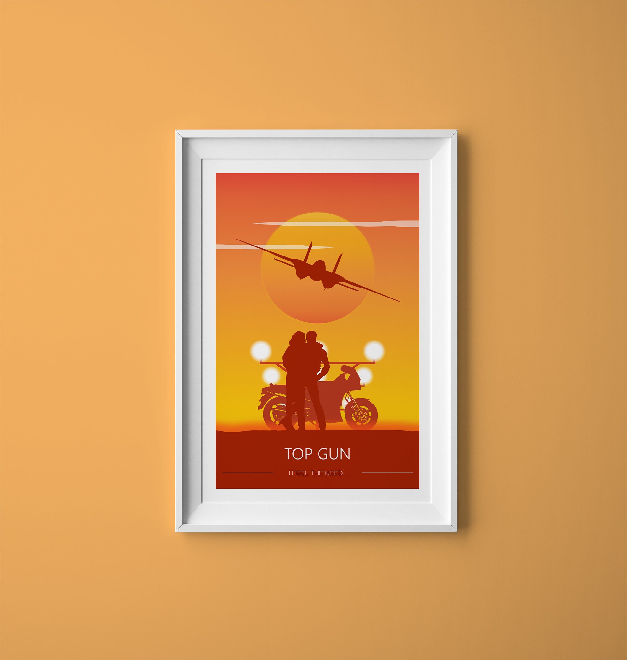 Top Gun Poster Wall Art Decor Print Tom Cruise Etsy Canada