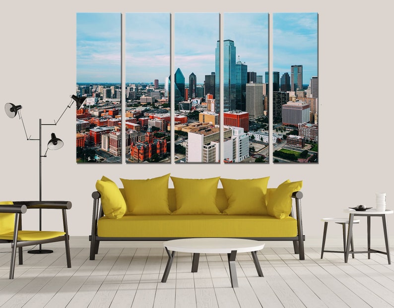 Dallas Canvas Dallas Wall Art Dallas Decor Dallas Print Etsy