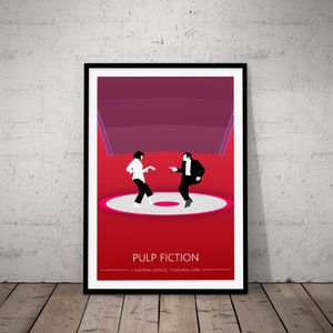 Pulp Fiction Print Twist Dance Poster Wandkunst John Travolta Weihnachtsgeschenk - Ungerahmt