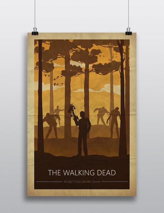 The Walking Dead Dead City A4 Glossy Poster 