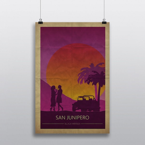 San Junipero print poster art Black Mirror Movie Poster Print