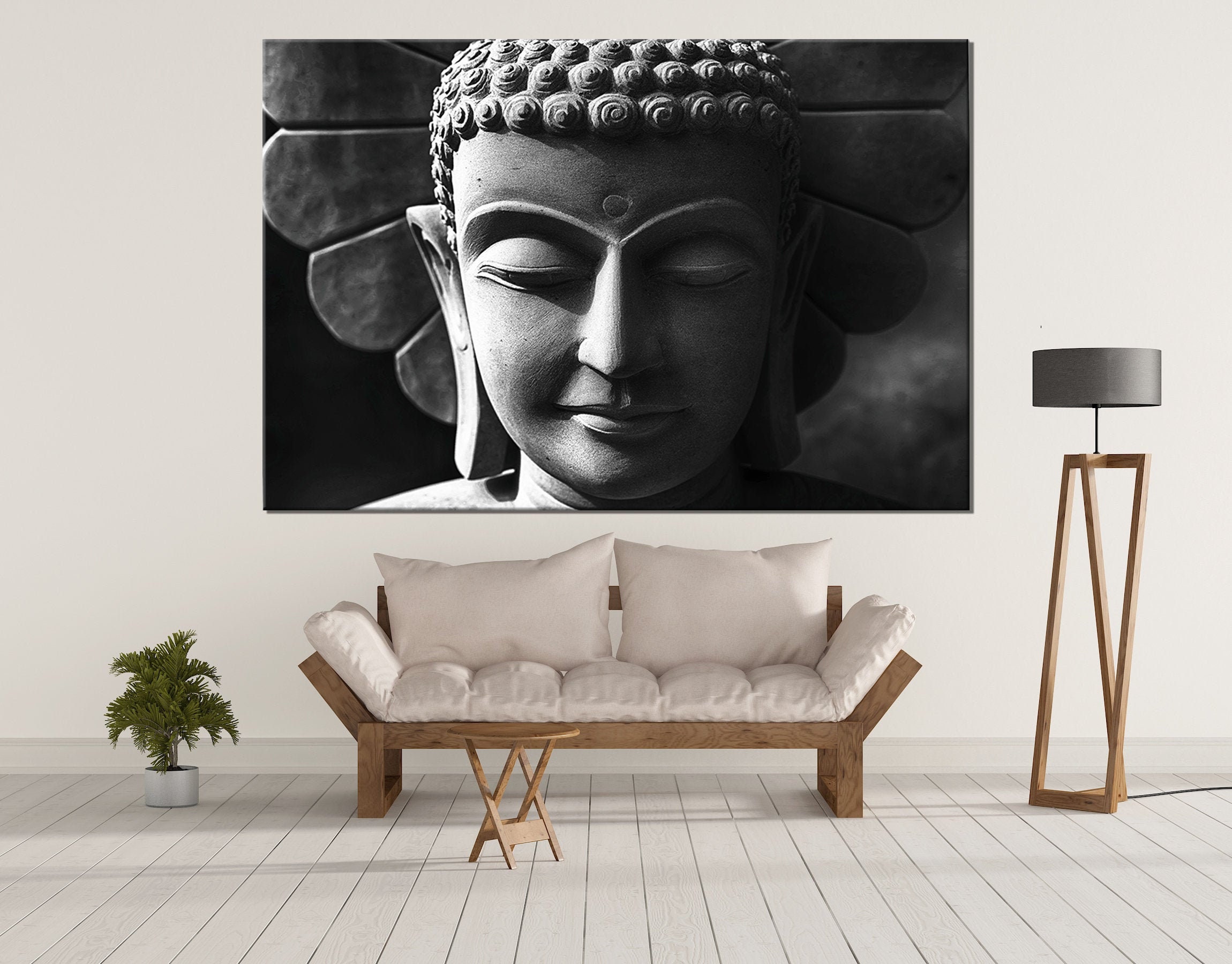 Buddha Buddhism Zen Yoga Canvas Wall Art Decor Print Ready to Etsy