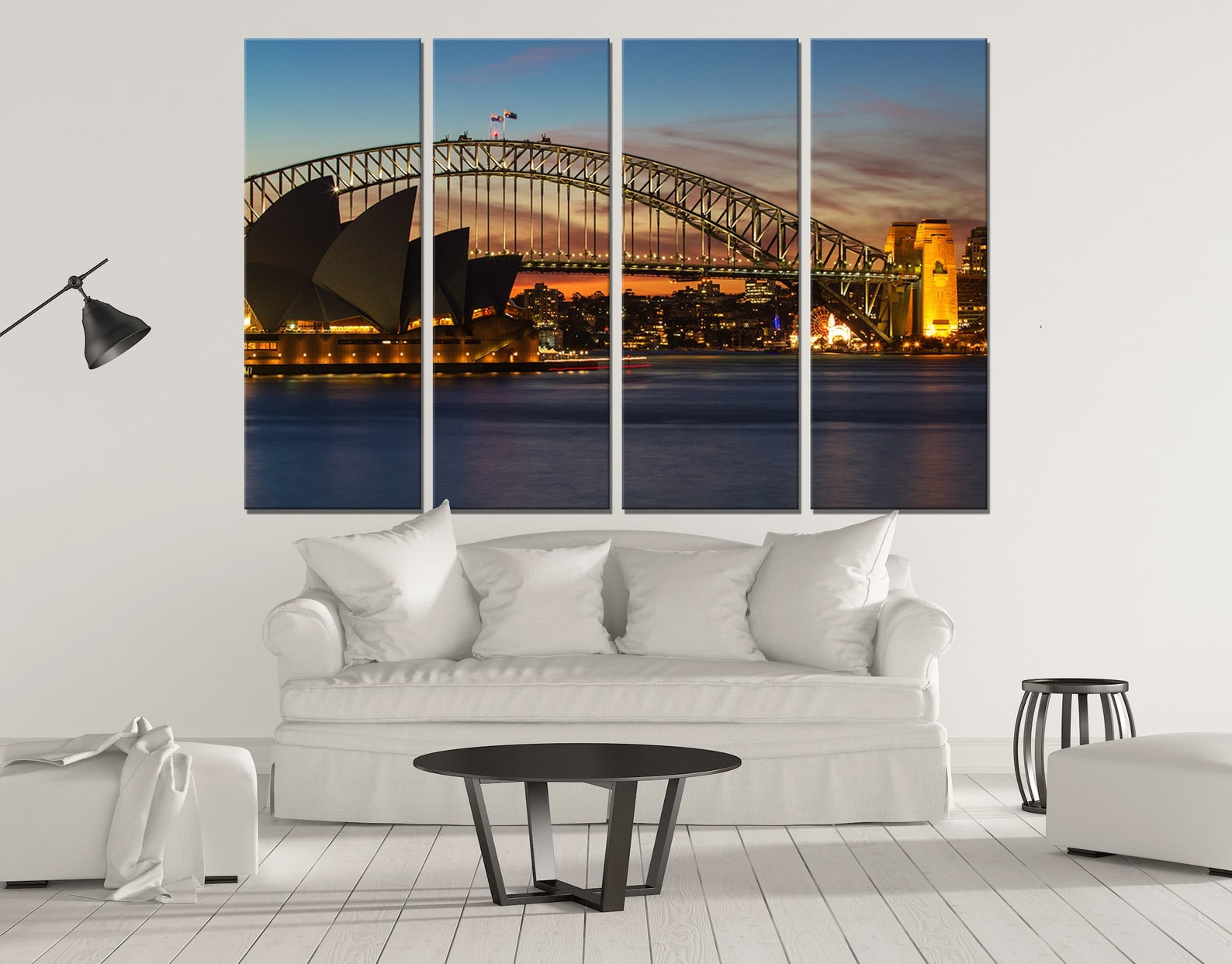 Sydney Harbour Bridge Canvas Wall Art Decor Print Skyline | Etsy