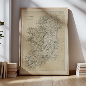Ireland Detailed Map Poster - Explore the Emerald Isle