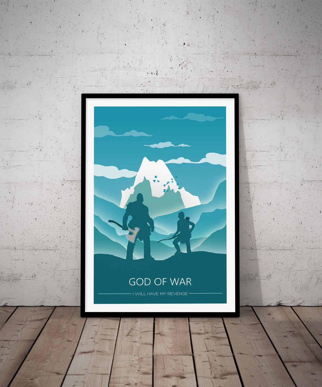 God of War Print Kratos Poster Wall Art Decor Christmas Gift - Etsy