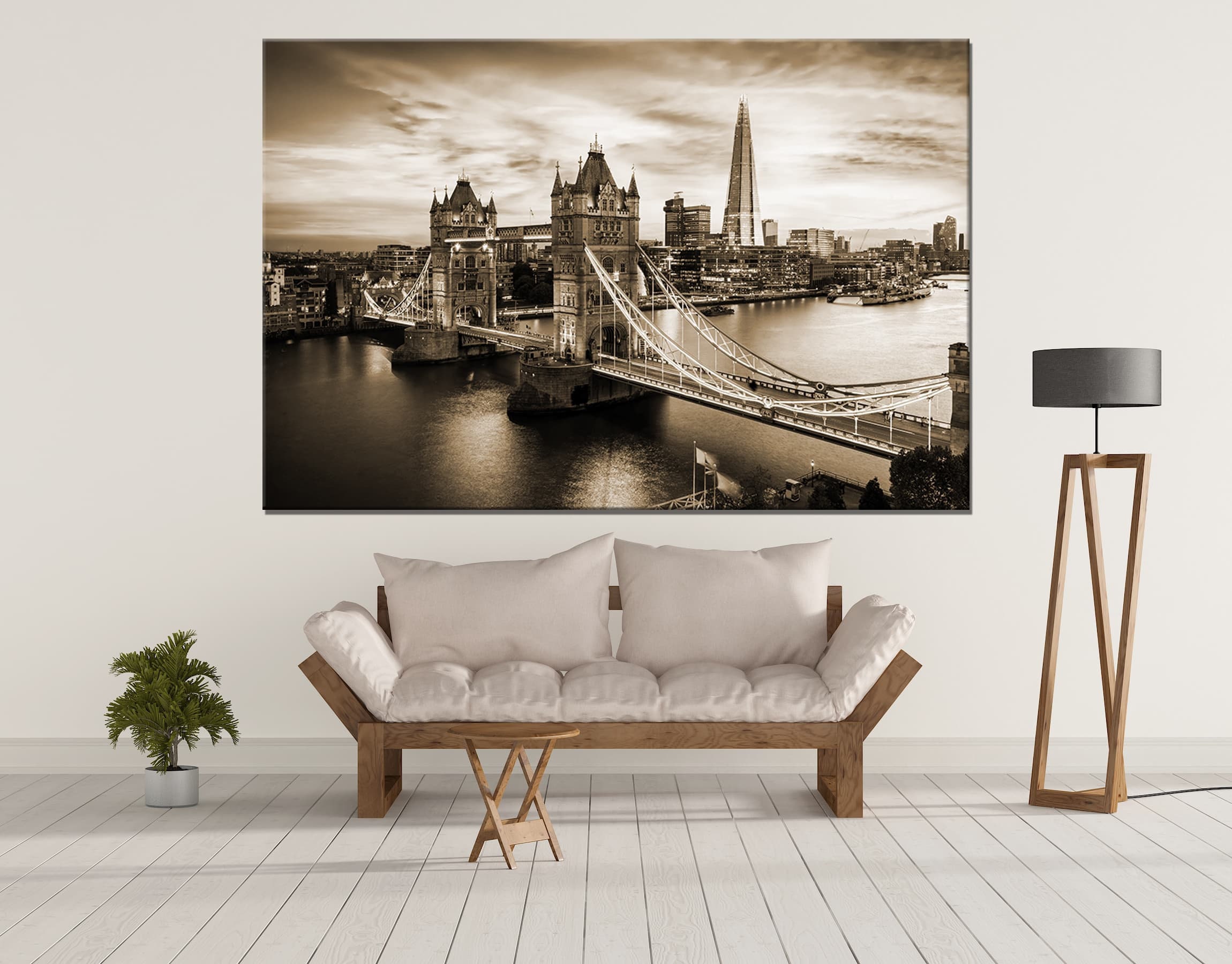 Tower Bridge London Art Canvas Decor Print Skyline Cityscape | Etsy