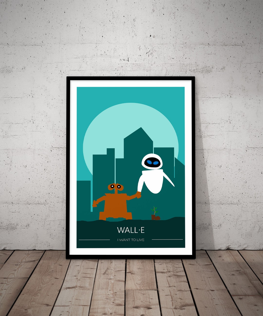 Walle Print Eve Robot Poster Wall Art Decor Christmas Gift Etsy
