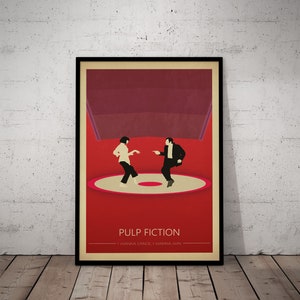 Pulp Fiction Print Poster Twist Dance John Travolta Wand Kunst Weihnachtsgeschenk - Ungerahmt